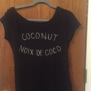 Black back less t shirt